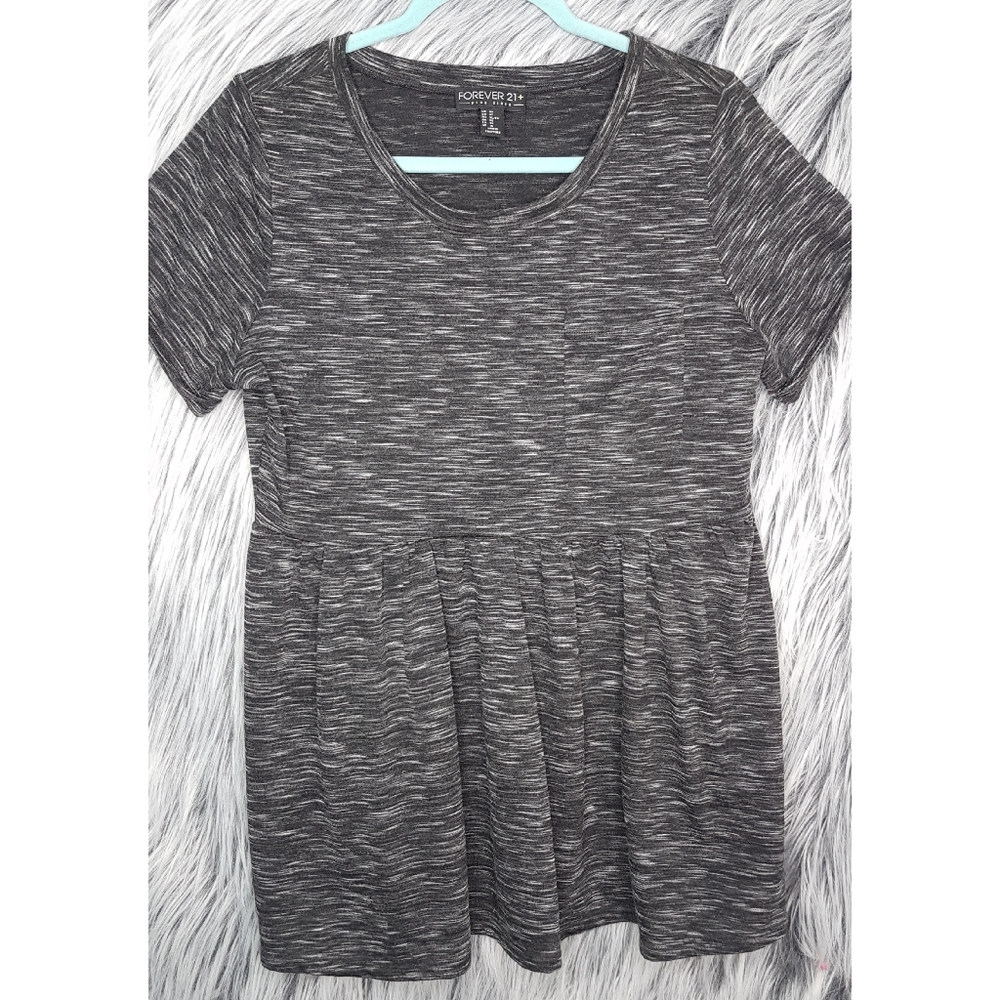 Forever 21 Ruffle Hem High Waist Top